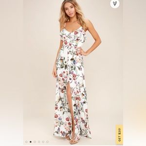 Lulus Bloom on maxi dress
